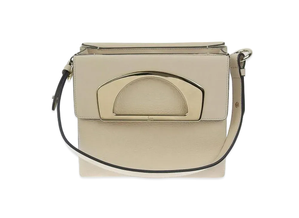 Christian Louboutin Passage Leather Shoulder Bag "Gray"