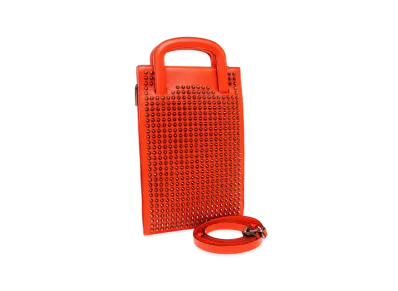 Christian Louboutin Trictrac Studs Leather 3Way Bag "Red"