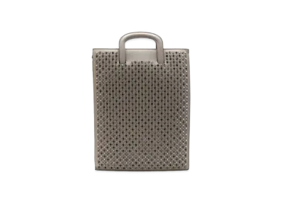 Christian Louboutin Trictrac Studs Leather 3Way Bag "Gray"