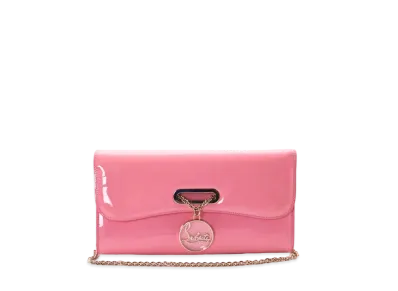 Christian Louboutin Riviera Enamel Chain Shoulder Bag "Pink"