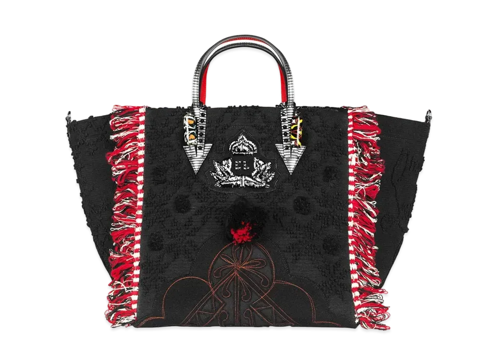 Christian Louboutin Portugaba Canvas Tote Bag "Black"
