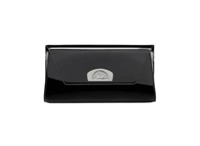 Christian Louboutin Vero Dodat Enamel Chain Shoulder Bag "Black"