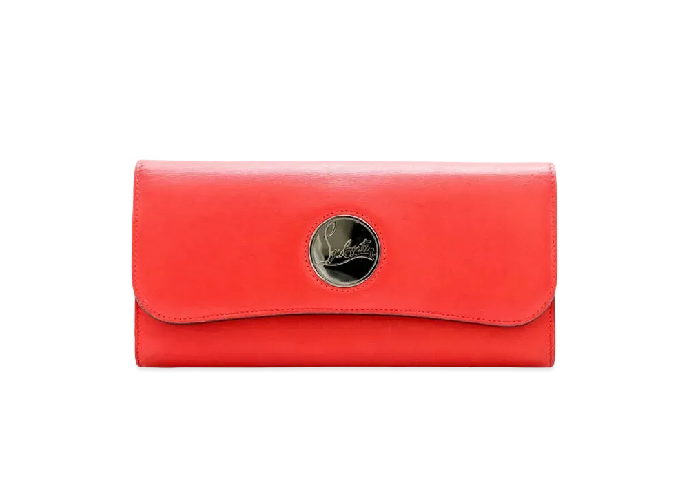 Christian Louboutin Riviera Leather Long Wallet "Pink"