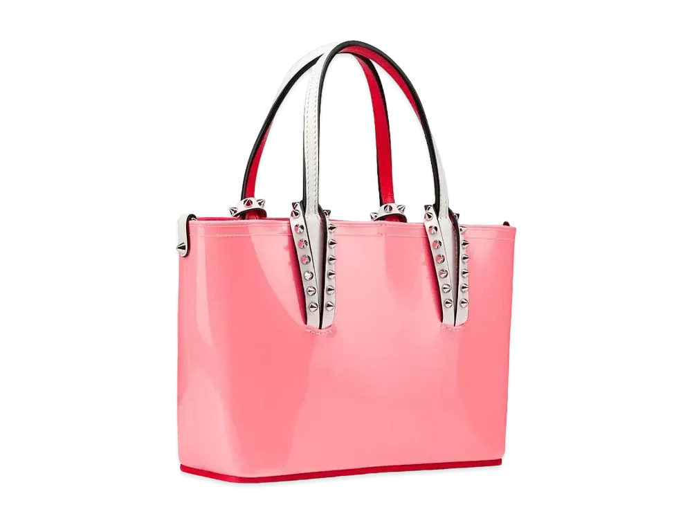 Christian Louboutin Cabata E/W Mini "Pink/White"