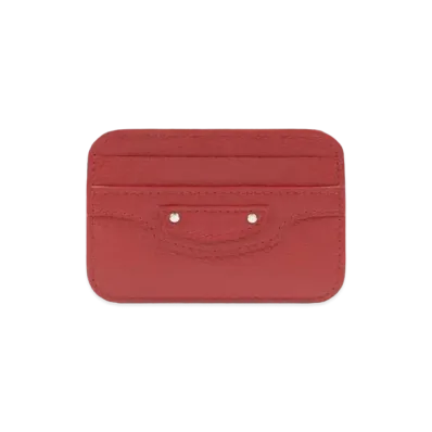 BALENCIAGA Neo Classic Card Holder "Mediumred"