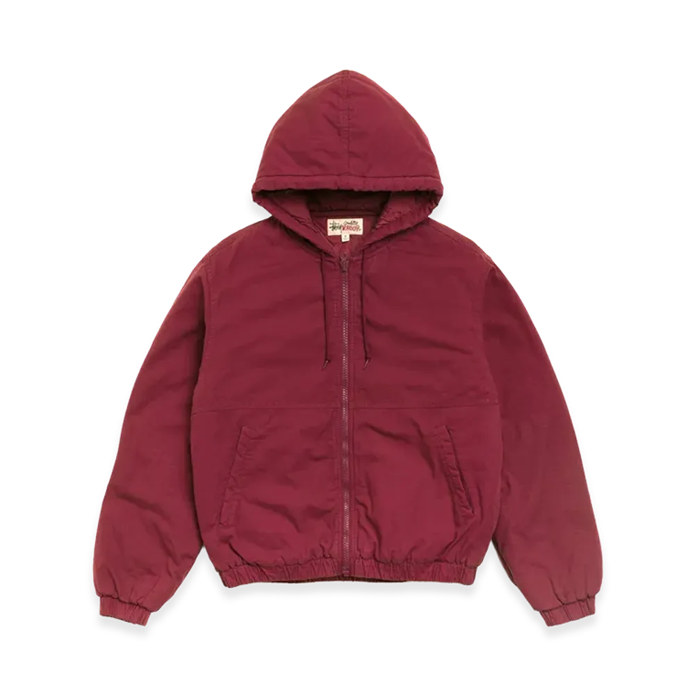 Stussy Ripstop Work Jacket "Burgundy"