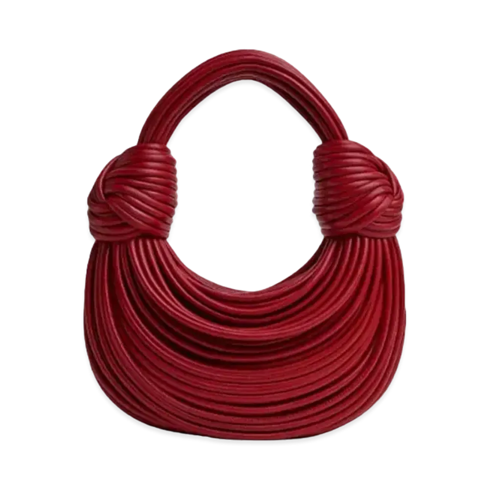 Bottega Veneta Double Knot Hand Bag "Dark Red"