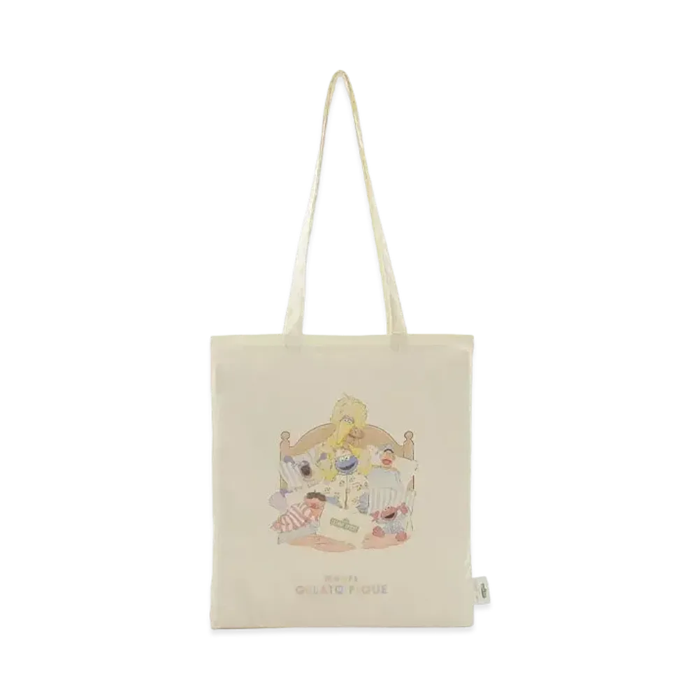 GELATO PIQUE x Sesame Street Tote Bag "Off White"