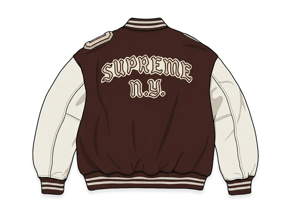 Supreme Captains Varsity Jacket "Brown"