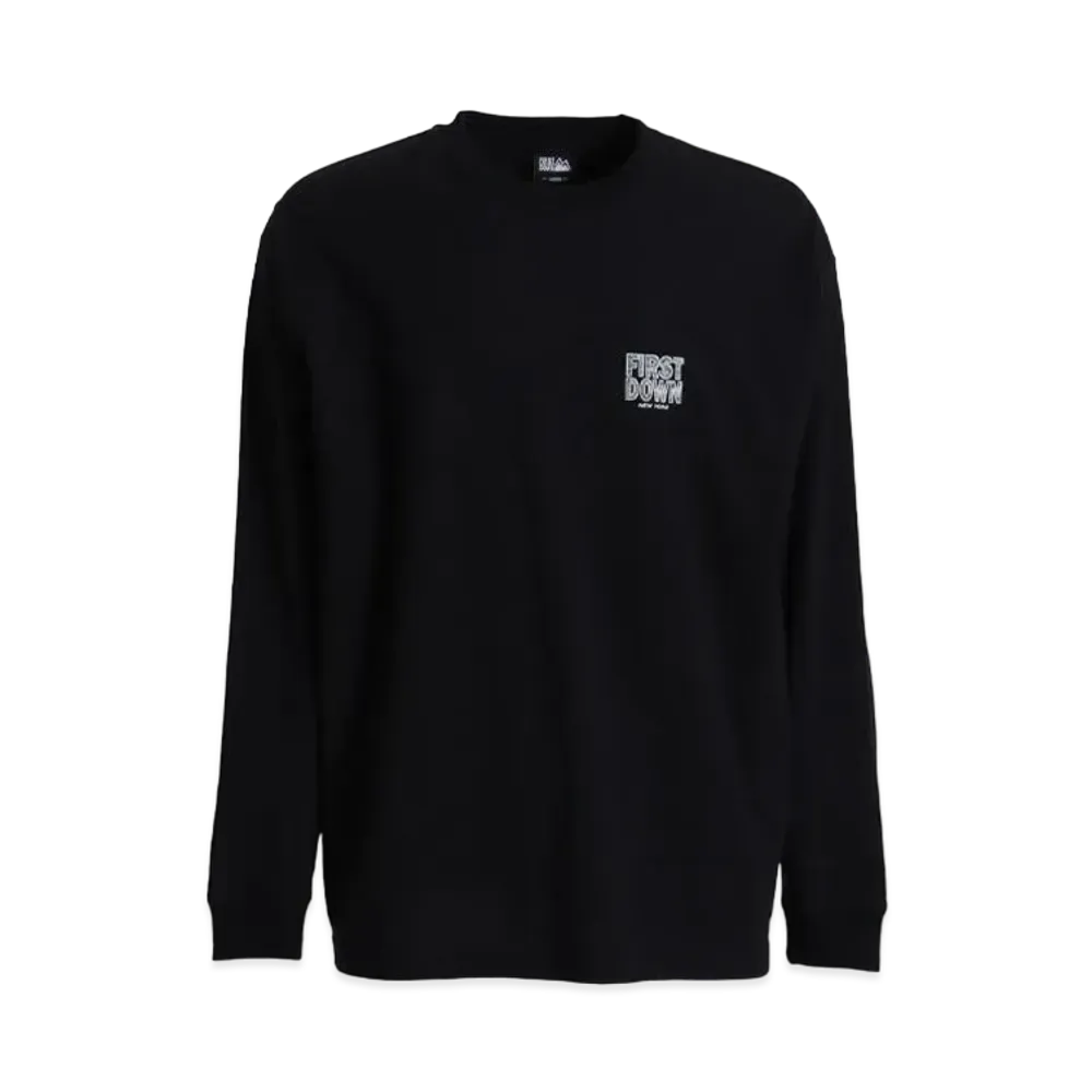 FIRST DOWN PRINT L/S T "Black"