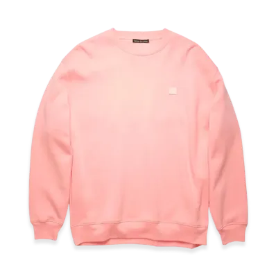 Acne Studios Forba Face Crewneck Sweatshirt "Blush Pink"