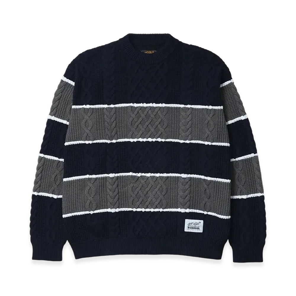 NEIGHBORHOOD x Eddie Bauer Border Cable Knit "Navy"