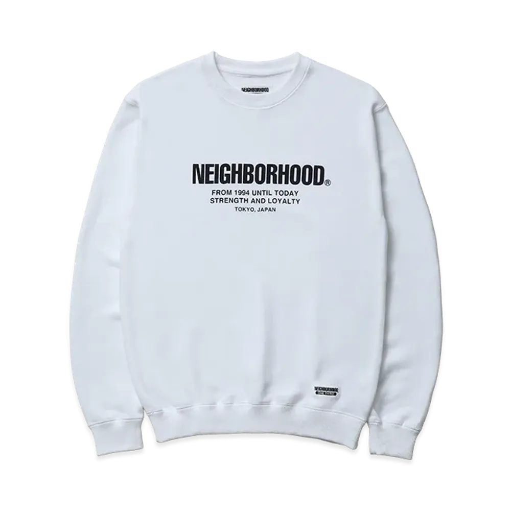 NEIGHBORHOOD Kids OT Sweat Shirt LS "White"