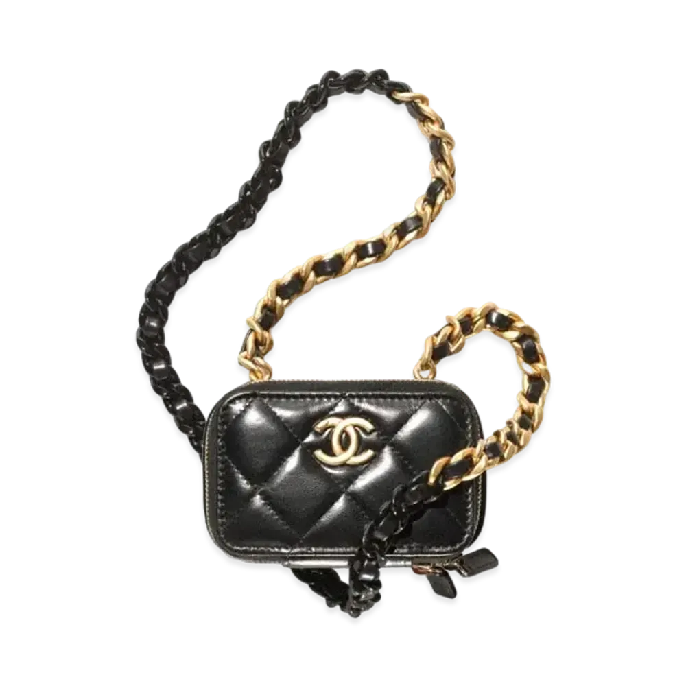 CHANEL Chain Clutch Lambskin "Black"