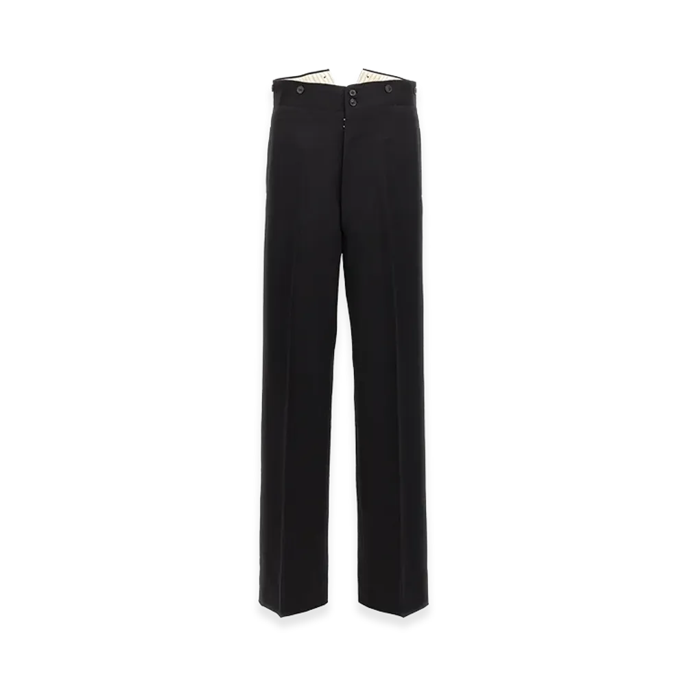 Maison Margiela Strap Wool Pants "Black"