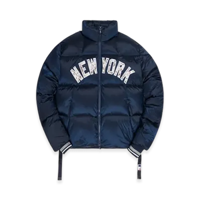 Kith x MLB New York Yankees Midi Puffer Jacket "Navy"