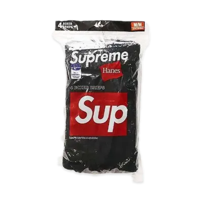 Supreme x Hanes Boxer Briefs (4 Pack) "Black"