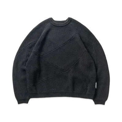 TIGHTBOOTH Splice Knit Sweater "Black"