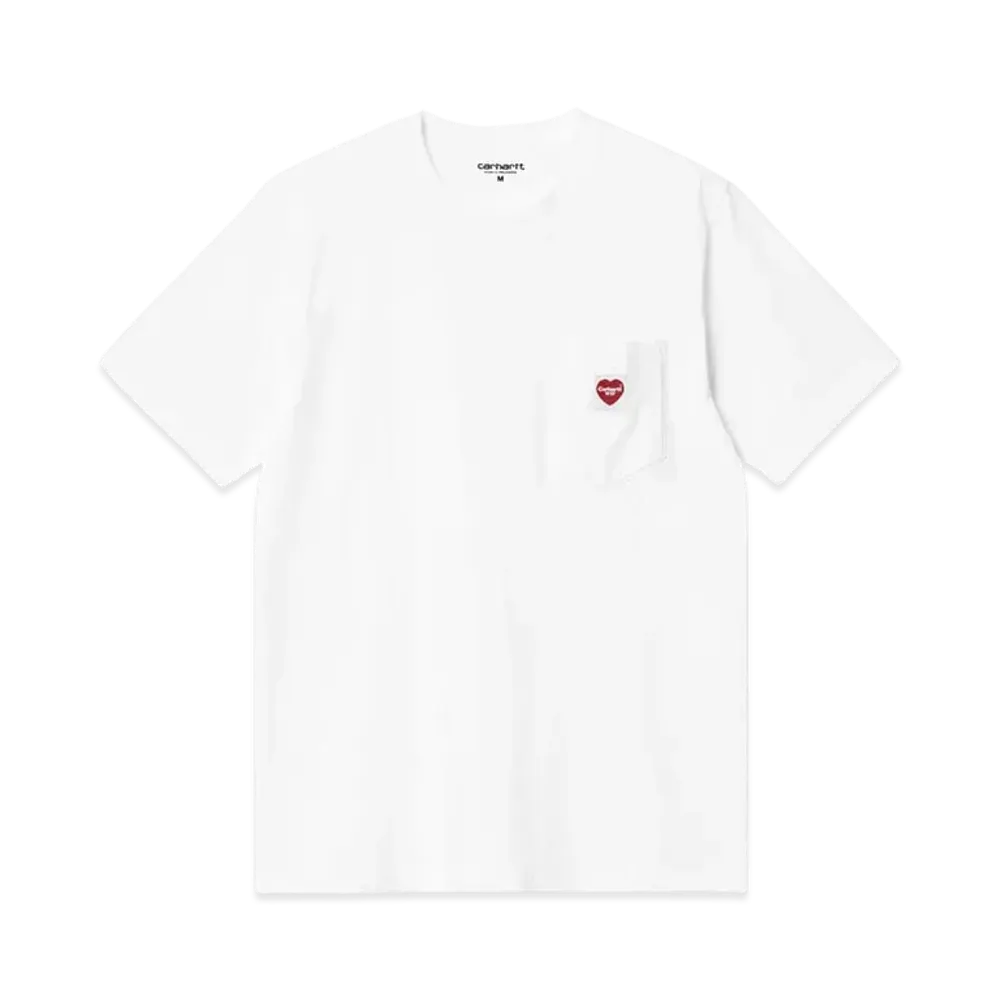 Carhartt WIP S/S Pocket Heart T-Shirt "White/Red"
