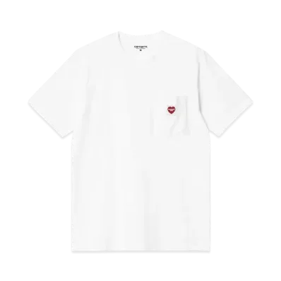 Carhartt WIP S/S Pocket Heart T-Shirt "White/Red"