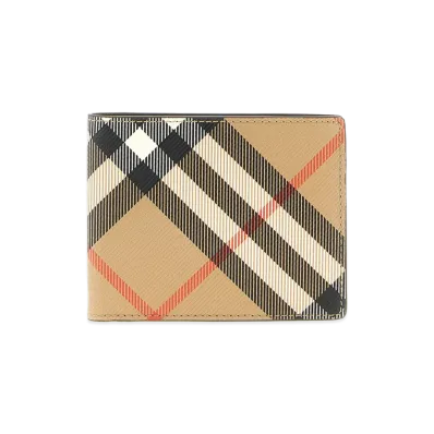 Burberry Check Wallet "Beige"
