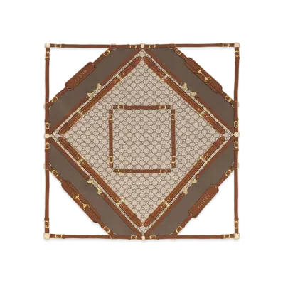 GUCCI Women's Scarfs "Printed/Camel"