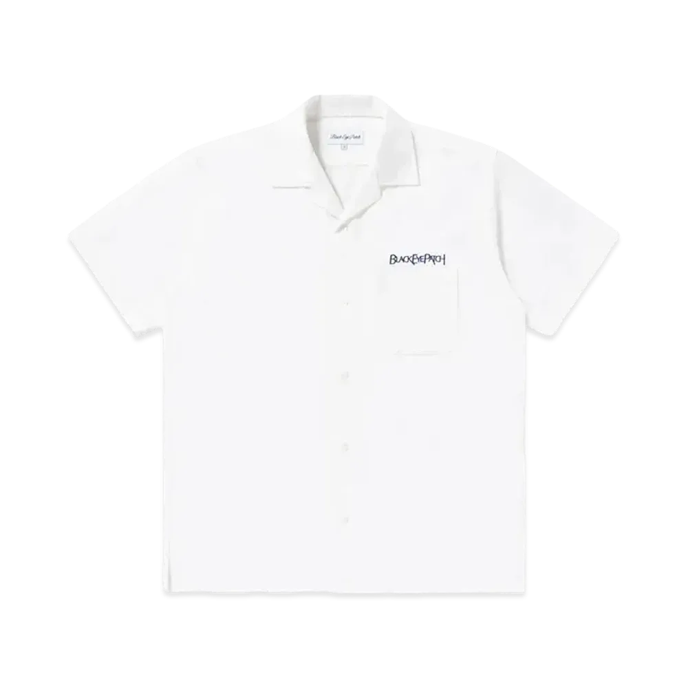 BlackEyePatch Optima Logo S/S Linen Shirt "White"