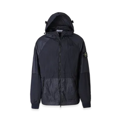 Stone Island Hooded Blouson 42020 Nylon Metal Watro-TC in Econyl Regenerated Nylon "Navyblue"