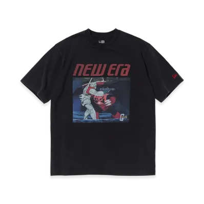 NEW ERA x Mobile Suit Gundam S/S Washed Cotton Tee "Black"