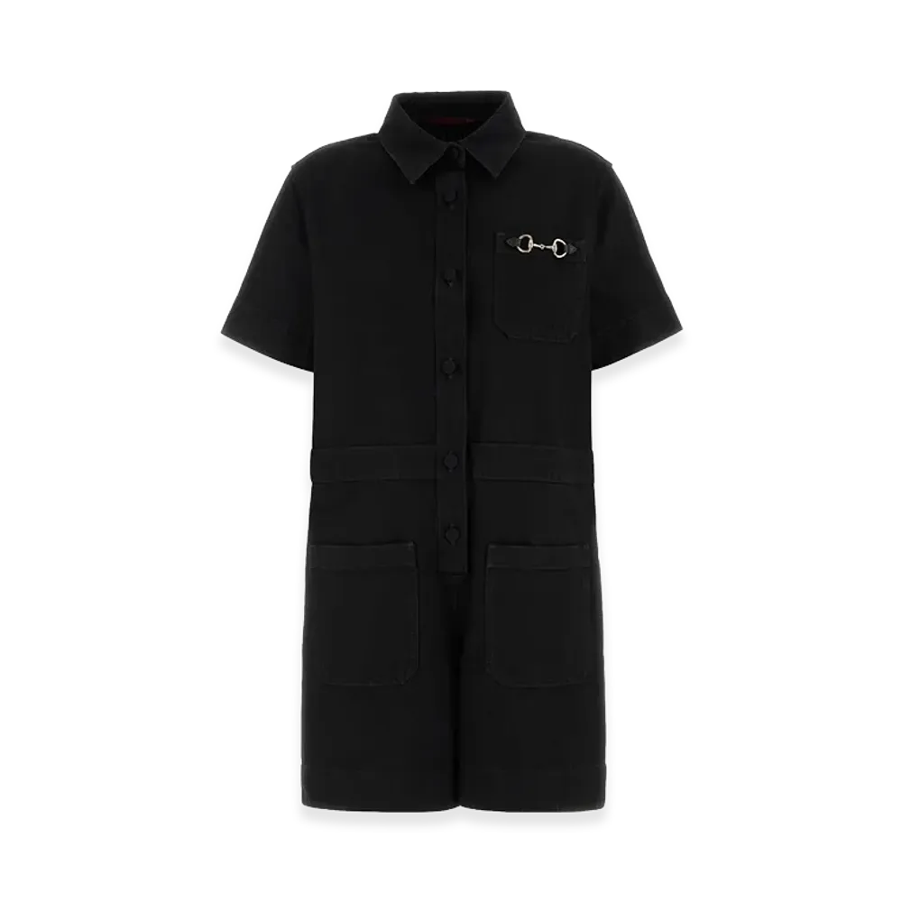 GUCCI Women's Denim Jumpsuit "Black"
