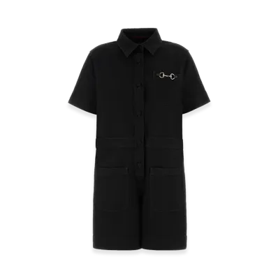 GUCCI Women's Denim Jumpsuit "Black"