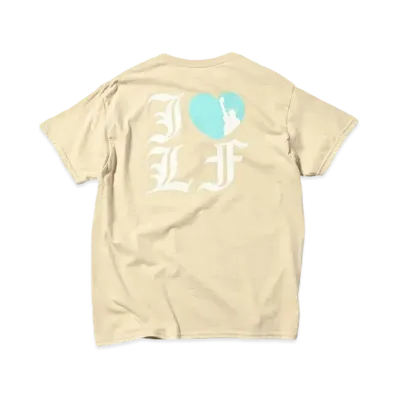 LFYT I LOVE LF TEE "BEIGE"