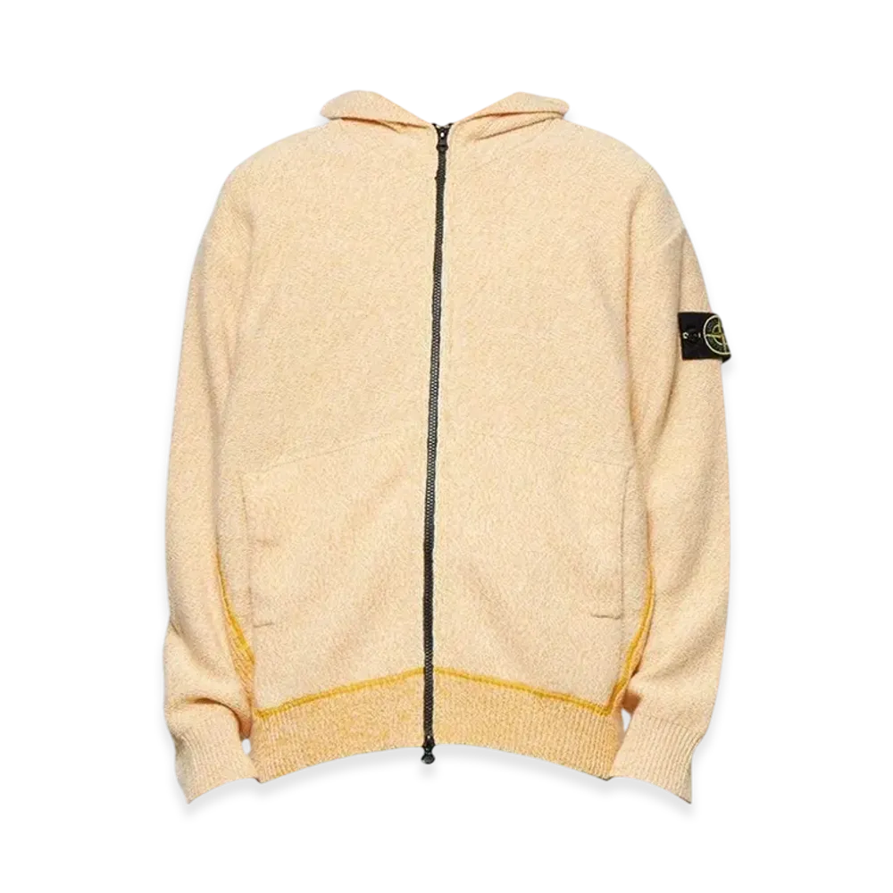 Stone Island 528C7 Hooded Cardigan Knit - 22FW "Yellow"