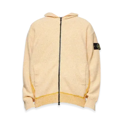Stone Island 528C7 Hooded Cardigan Knit - 22FW "Yellow"