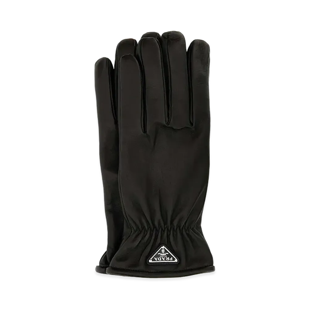 PRADA Nappa Leather Gloves "Black"