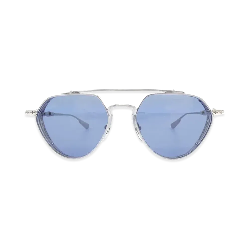 Chrome Hearts FREE RIDE Sunglasses "Silver/Blue"