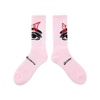 SAINT Mxxxxxx Socks/Eye "Pink" (25SS) SM-HR8-0000-103