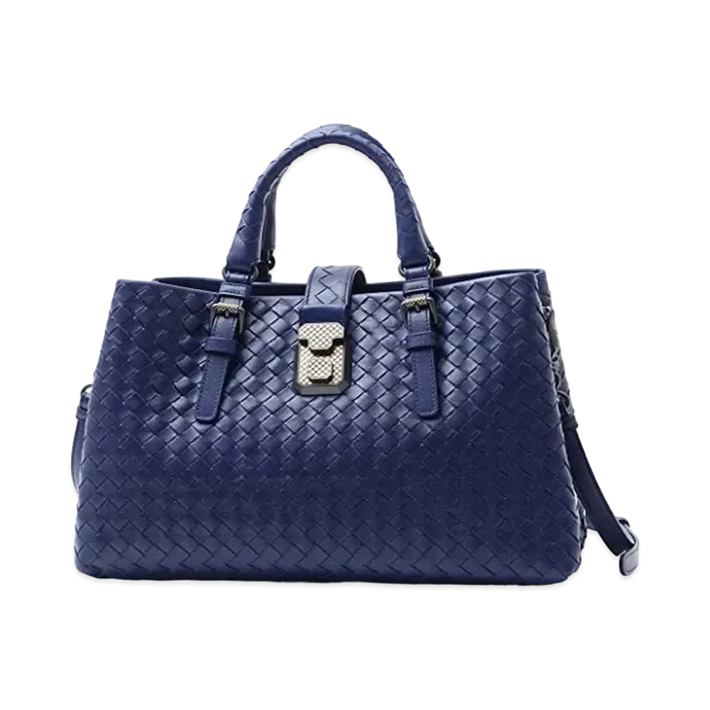 Bottega Veneta Roma Intrecciato leather 2WAY Bag "Blue"