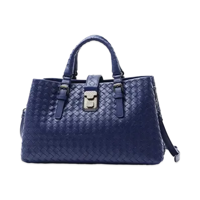 Bottega Veneta Roma Intrecciato leather 2WAY Bag "Blue"