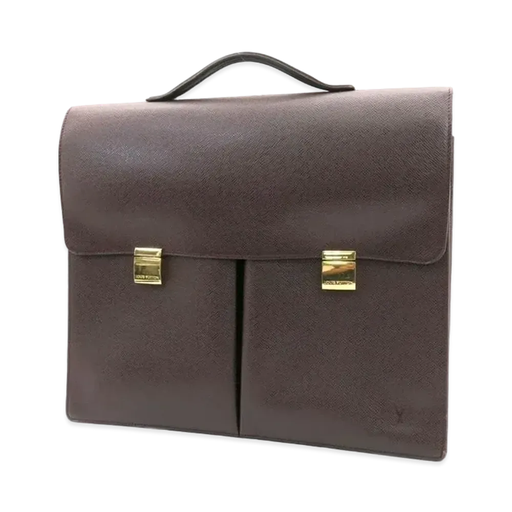 Louis Vuitton Serviette Kazan Taiga "Acajou"