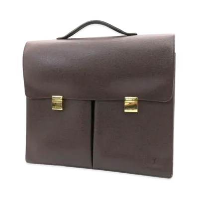 Louis Vuitton Serviette Kazan Taiga "Acajou"