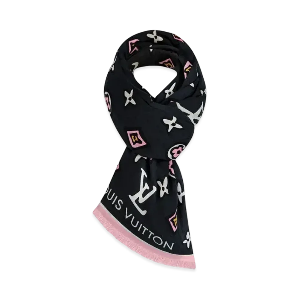 Louis Vuitton Wild at Heart Stole "Noir"