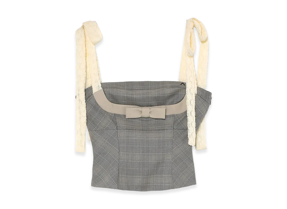 ANDMARY Women's Evelyn Ribbon Camisole "Gray"