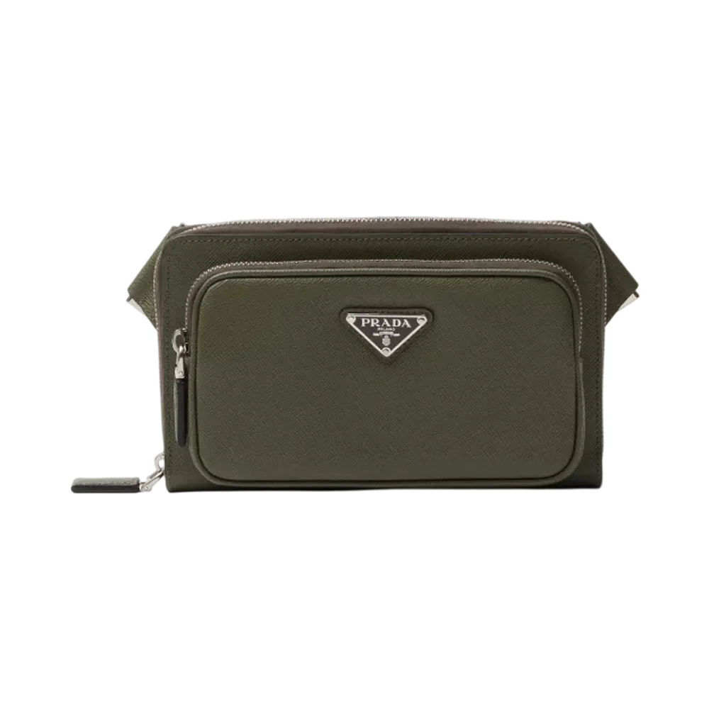 PRADA Saffiano Leather Belt Bag "Loden"