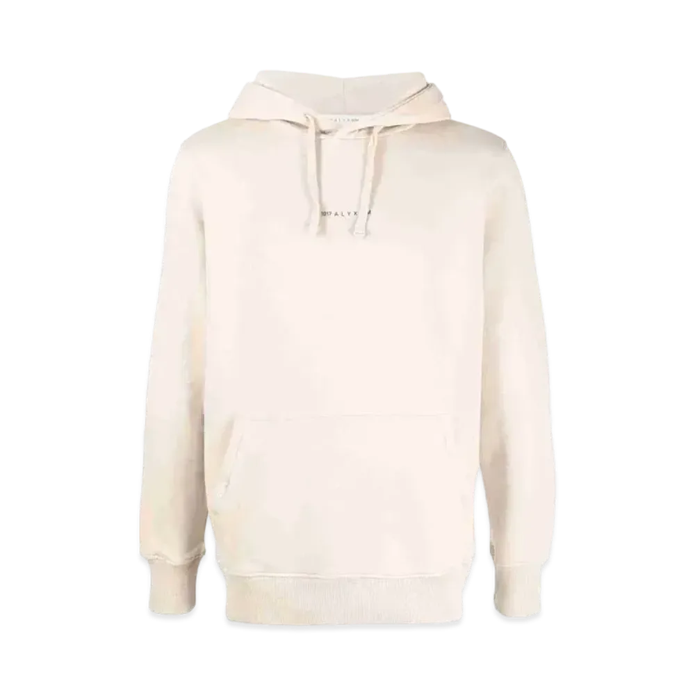 1017 ALYX 9SM Logo-Print Pullover Hoodie "Natural"