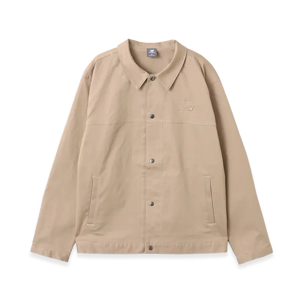 New Balance Shohei Signature Woven Twill Lined Jacket "Beige"