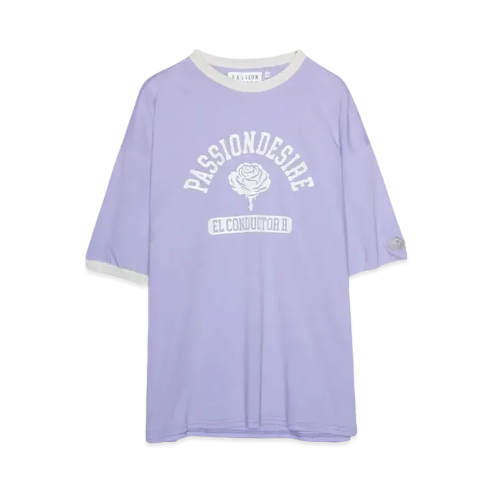 el conductorH OVERSIZED TRIM T-SHIRT 'ROSE "LAVENDER"