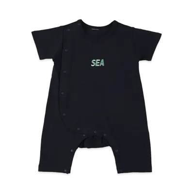 WIND AND SEA Kids Rompers "Navy"