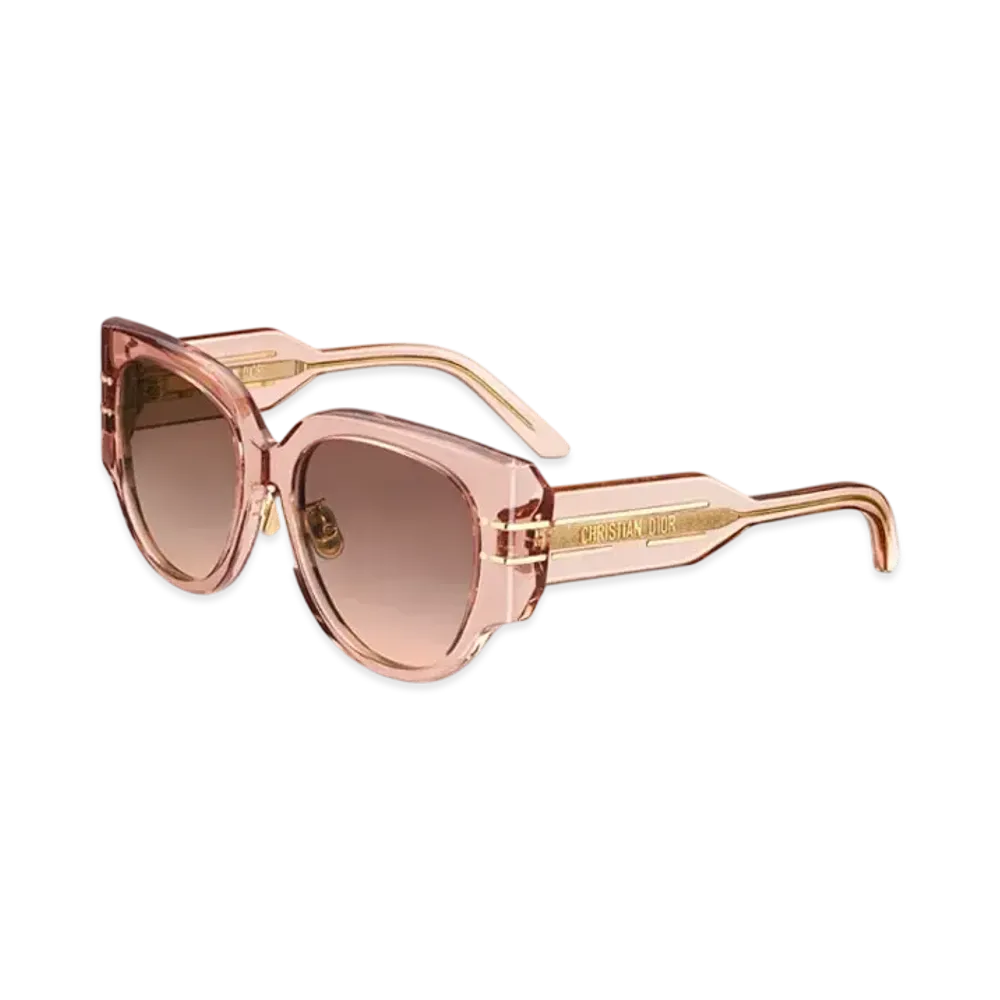 Dior DiorSignature R2F Rounded Sunglasses "Transparent Blush Pink"