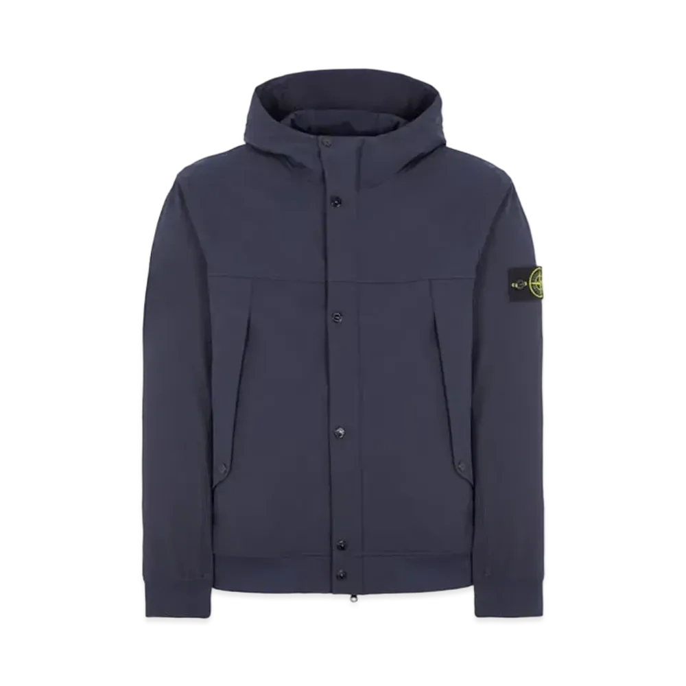 Stone Island 40227 Light Soft Shell-R_E.DYE Technology In Recycled Polyester "Bule"